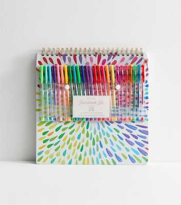 Multicolour Inspire Sketchbook and Pens Set