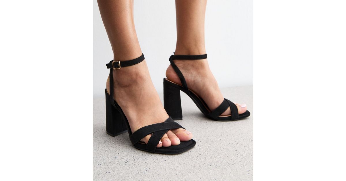 Buckled Faux Suede Sandals