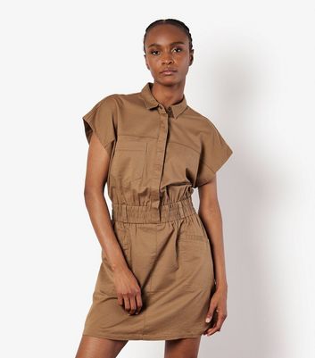 Apricot Rust Utility Mini Dress New Look