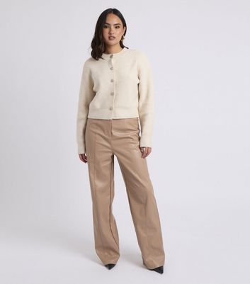Urban Bliss Camel Faux Leather Trousers