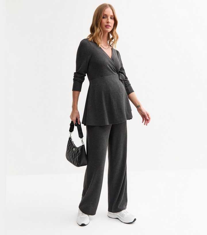 Maternity Dark Grey Trousers