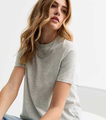 Marl Grey Short Sleeve Crew Neck T-Shirt