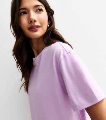 Lilac Boxy Fit T-Shirt | New Look
