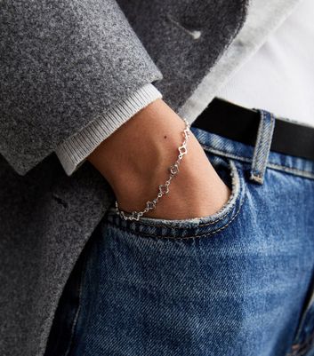 New look silver bracelet store