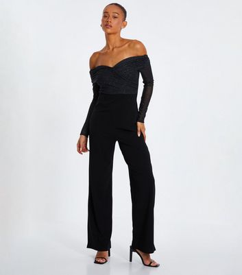 Black off the shoulder top new look online