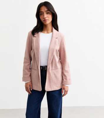 Petite Pink Textured Blazer