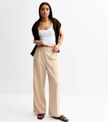 Stone Pull On Tailored Trousers