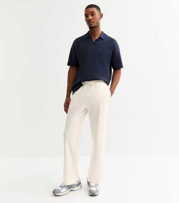 Off White Relaxed Straight Leg Jersey Joggers