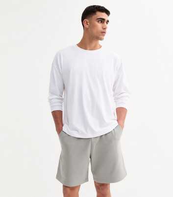 Grey Relaxed Jersey Shorts