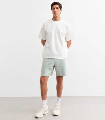 Mint Green Relaxed Jersey Shorts