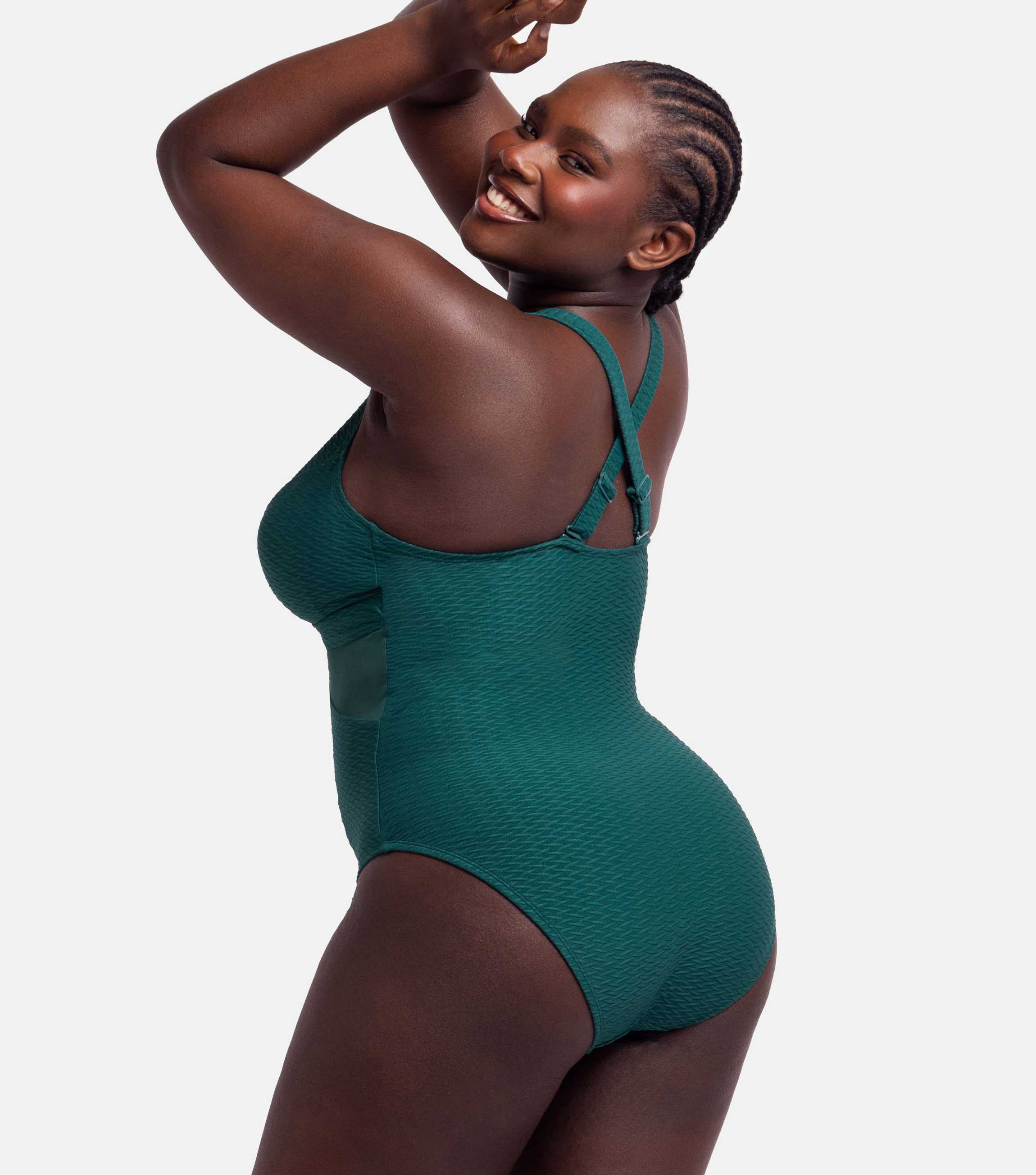 Maillot De Bain Une Pièce DORINA Fiji – Effet Sculptant, Contrôle Ventre, Sans Armature, Bretelles Réglables, Microfibre