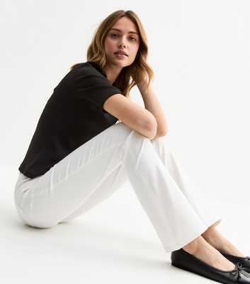 White Quinn Bootcut Jeans
