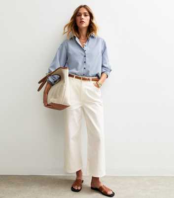 Off White Adalae Wide Leg Cropped Jeans