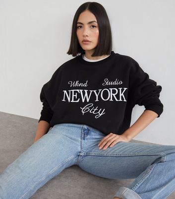 New look slogan sweatshirt hotsell