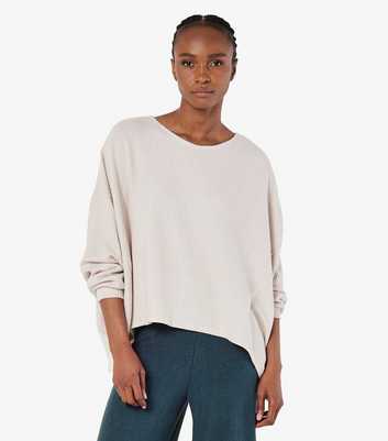 Apricot Stone Waffle Knit Oversized Top