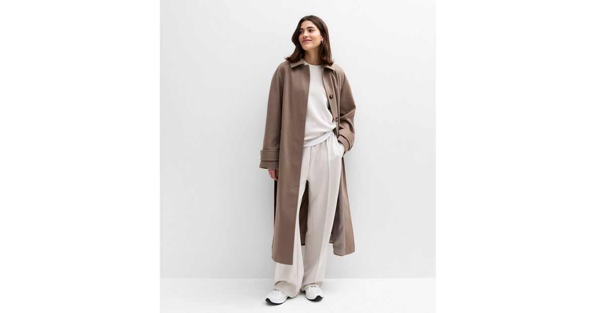 Soft Scuba Wide Leg Jogger-Gray main image 1