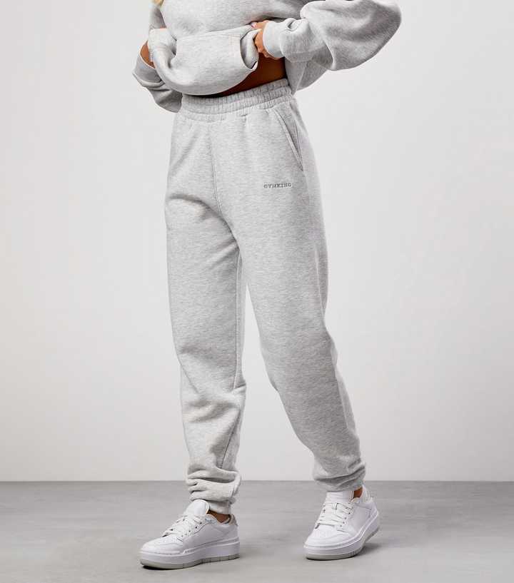 Gym King Grey Cuffed Joggers