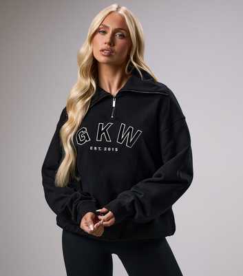 Gym King GKW Black Pullover Funnel Neck Sweatshirt 