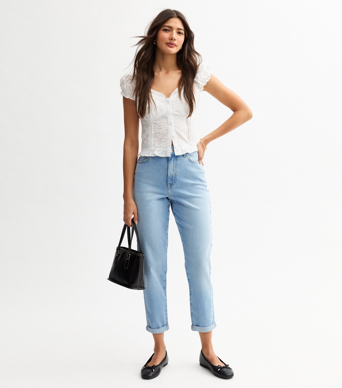 Women's Light Blue Tori Mom Jeans New Look