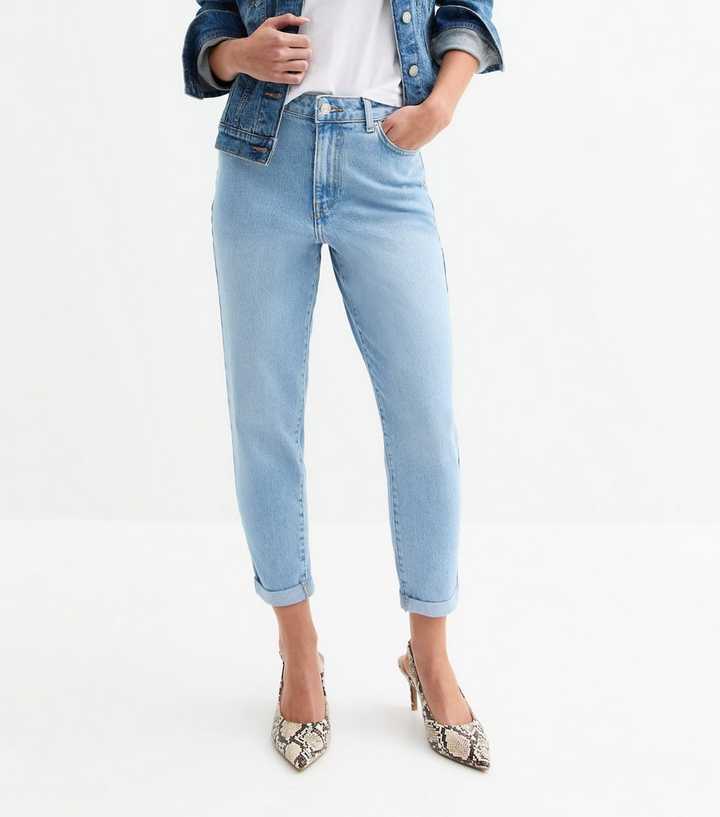 Petite Light Blue Mom Jeans