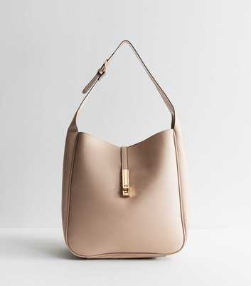 Stone Panelled Faux Suede Hobo Bag 