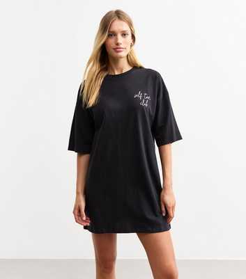 Black Self Tan Club T-Shirt Night Dress