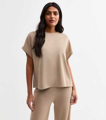 Mink Textured Relaxed Top