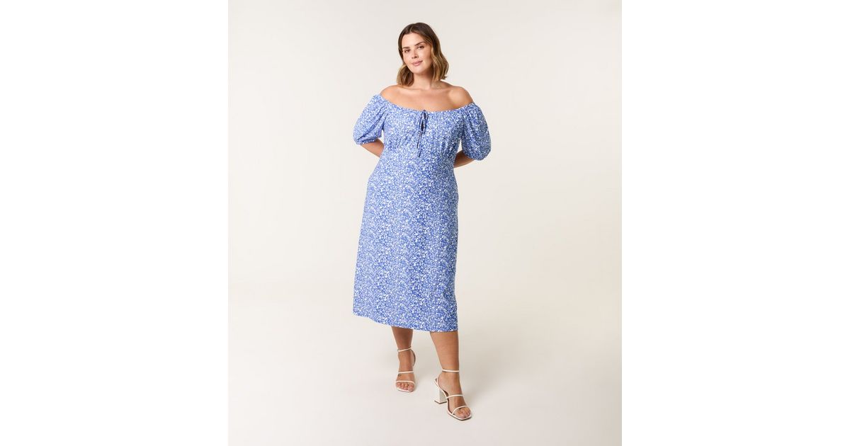 Blue Viella Dress| Floral Print