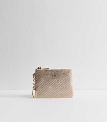 Gold Metallic Faux Leather Purse