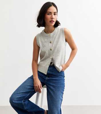 Grey Crew Neck Waistcoat 