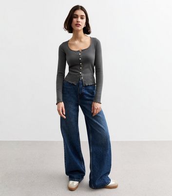 トップス BADBLOOD Rusty Denim V-Neck Long Sleeve MUSINSA | BADBLOOD Rusty Denim V-Neck T-Shirt - Blue
