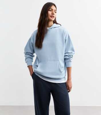 Light Blue Pullover Hoodie 