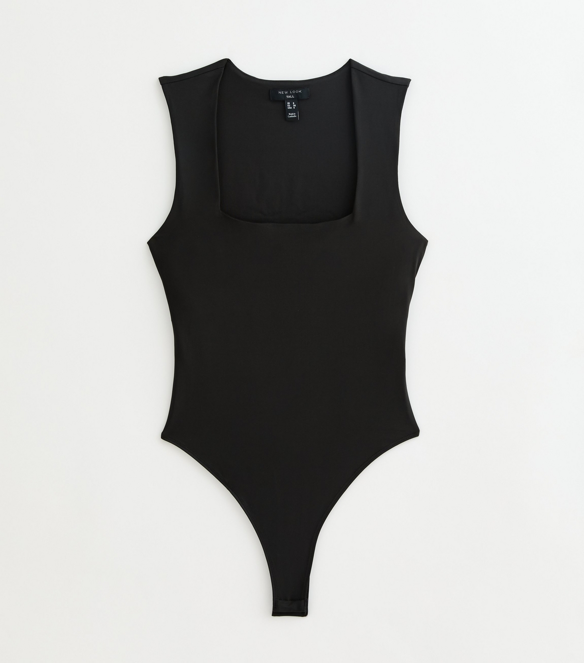 Women's Tall Black Square Neck Bodysuit New Look