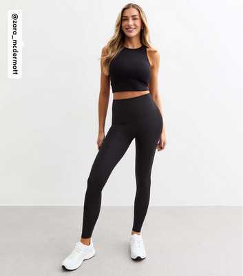 Rise by Zara McDermott Black Active Plain Leggings