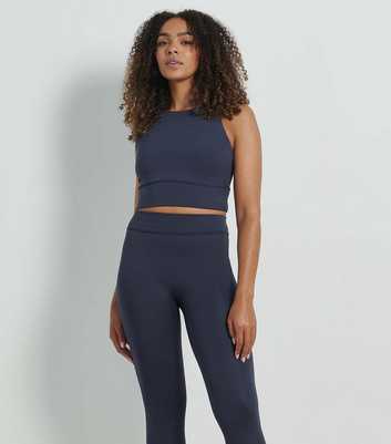 Rise by Zara McDermott Navy Active High Neck Vest