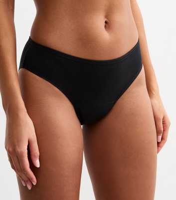 Black Medium Flow Period Brazilian Briefs