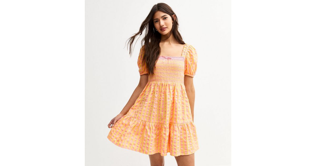 Sexy Pink Gingham Dorothy Maid Mini Top Skirt 6pc Costume