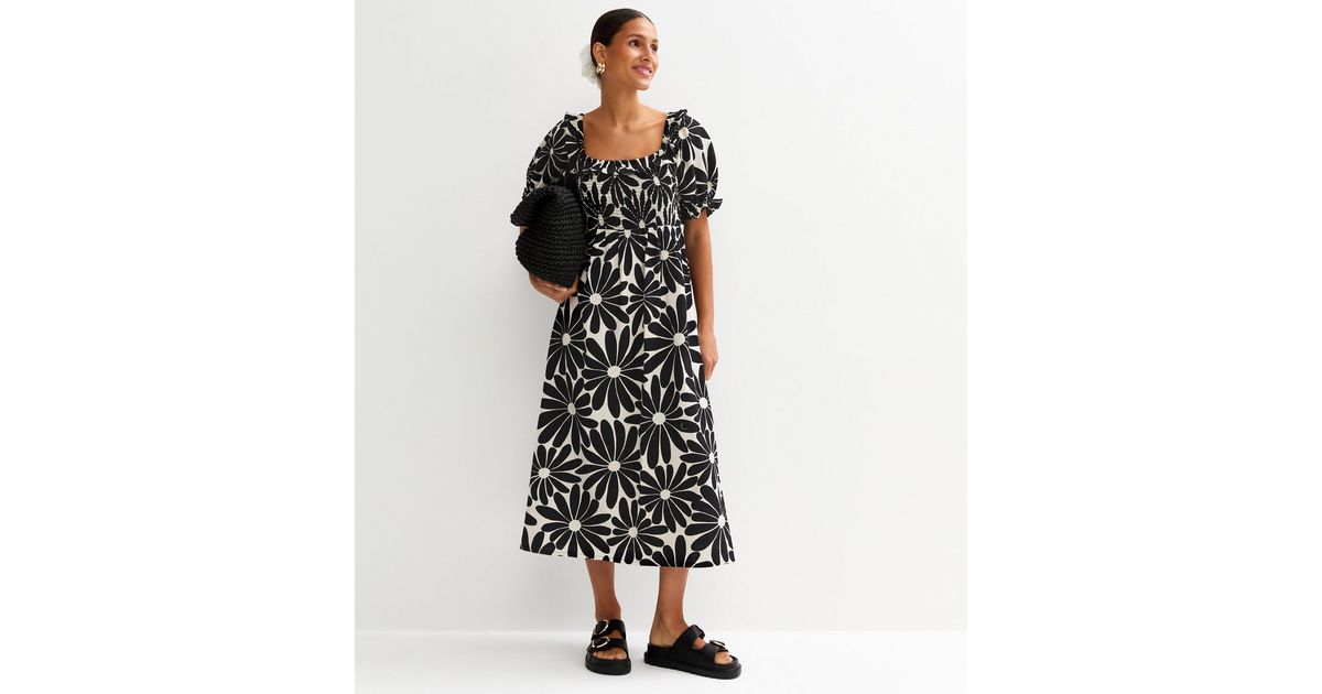 balenciaga black silk dress Jinsuni Mini Dress in Black with White Bows, M