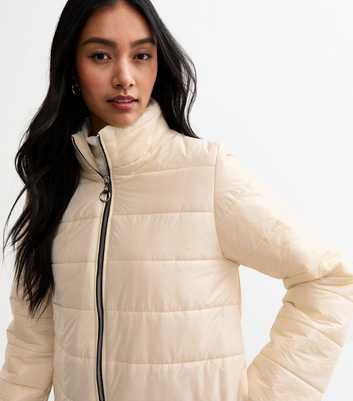 Gini London Cream Quilted Jacket