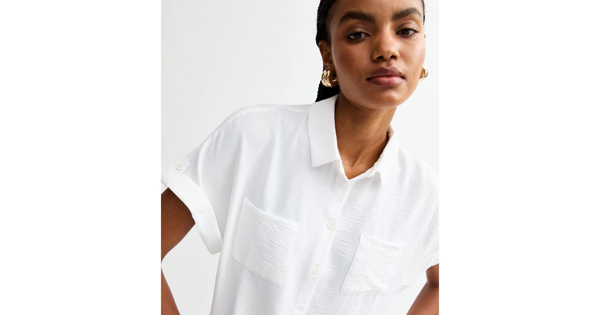 Tall White Short Sleeve Shirt | New Look