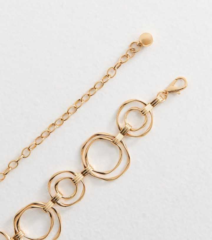 Gold Tone Ring Chain Belt