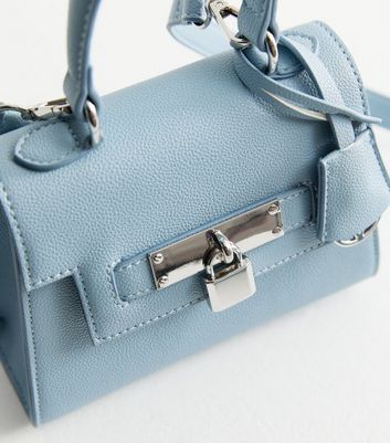 Light Blue Mini Top Handle Crossbody Bag New Look