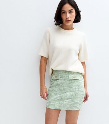 スカート  Boucle Mini Skirt Boucle Mini Skirt Dark Blue - ROTATE Birger Christensen