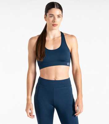 Dare 2b Blue Don't Sweat It Medium Impact Sports Bra