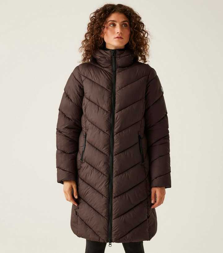 Regatta Brown Hooded Tiered Jacket