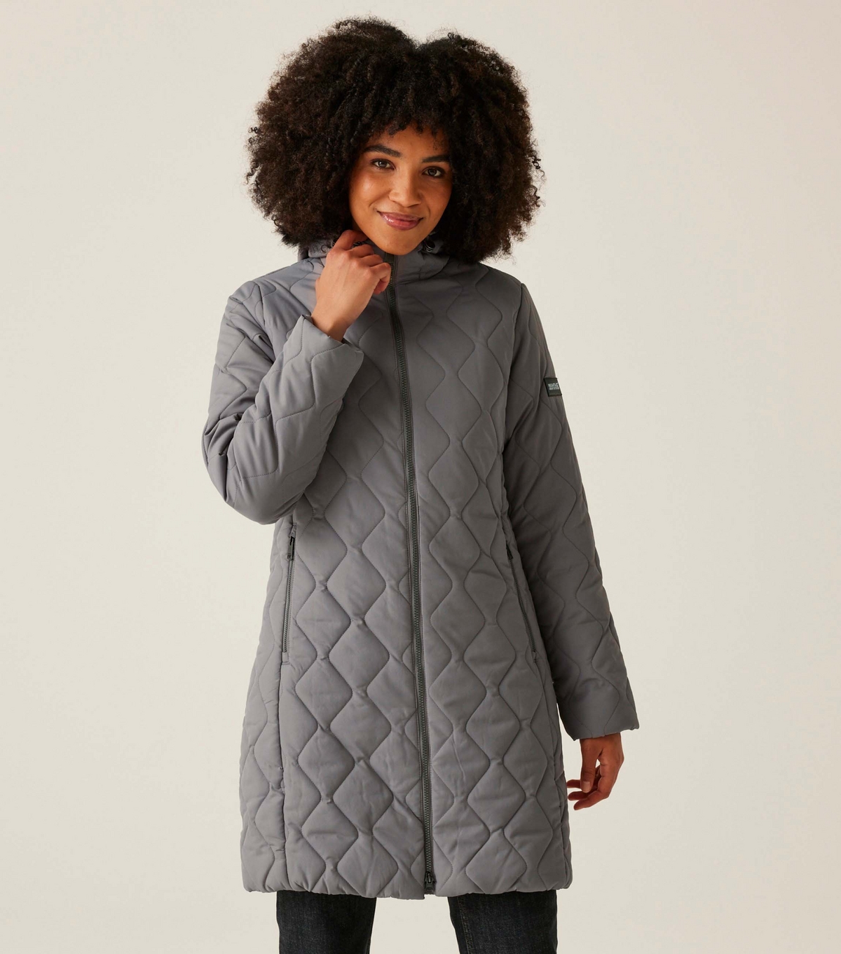 Women's Grey Fritha III Insulated Quilted Coat Regatta New Look