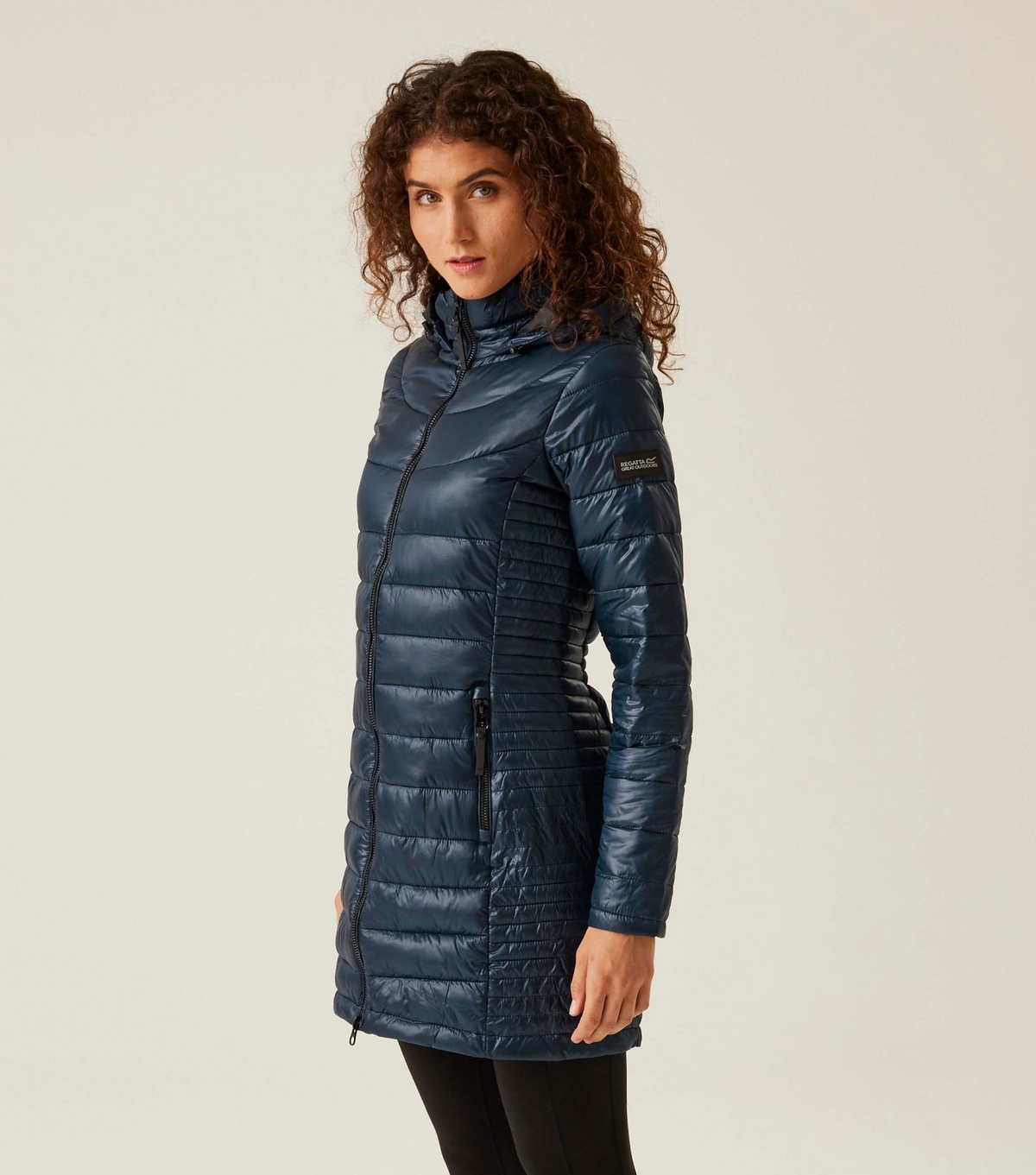 Women's Navy Tiered Shell Jacket Regatta New Look