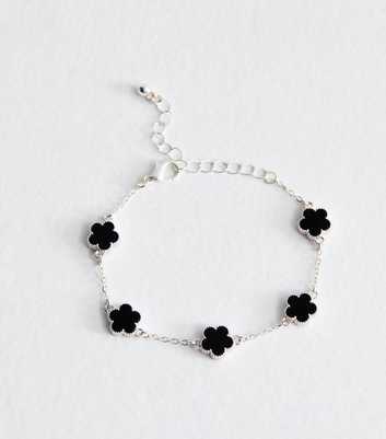 Contrast Flower Bracelet