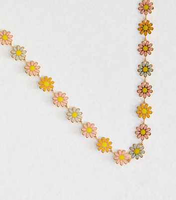 Multicoloured Daisy Necklace