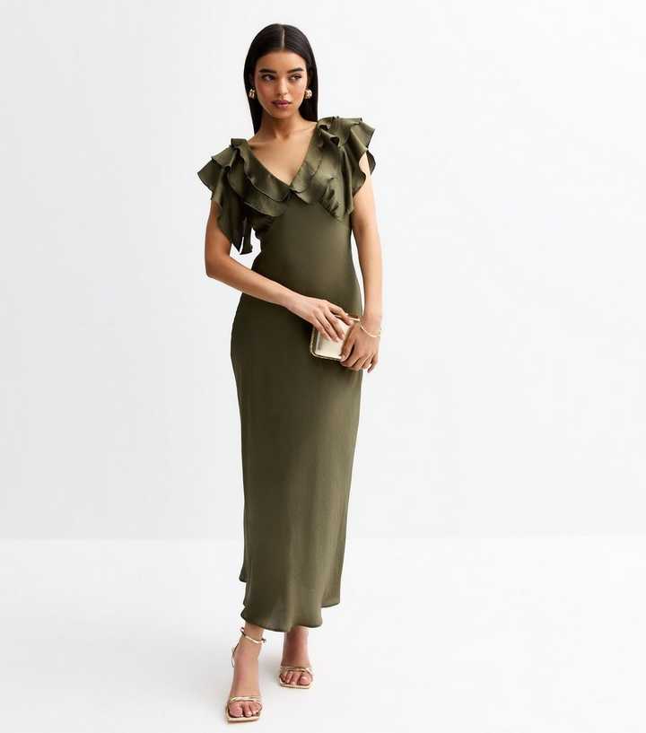 impressive blossom black 3d floral embroidered midi dress MissJophiel V Neck Floral Embroidery Midi Black Dress with Sleeves Ivory / Above Knee / US6